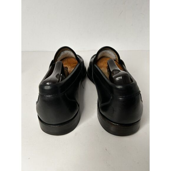 Allen Edmonds Cameron Penny Loafers Sz 9 1/2 C Blk Leather ‎ With Shoe Trees EUC
